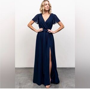 Baltic Born Navy Kristina Maxi Dress